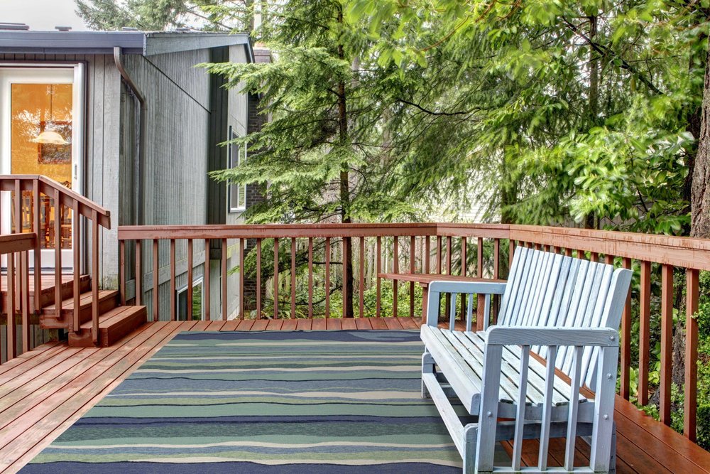 2' X 3' Blue and Ivory Abstract Handmade Indoor Outdoor Area Rug