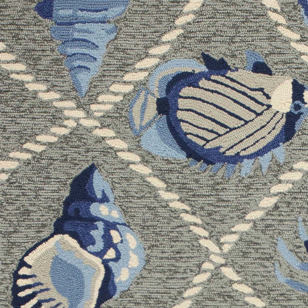 8' X 10' Gray Abstract Indoor Outdoor Area Rug