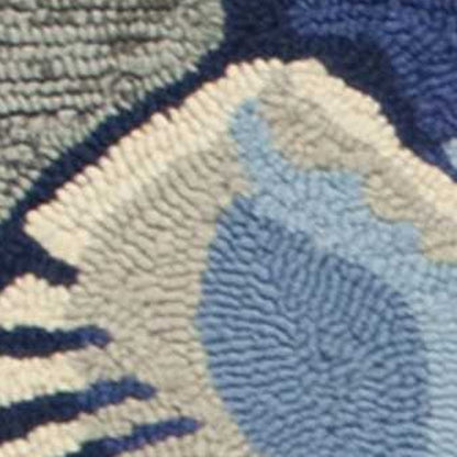 3' X 5' Gray Abstract Handmade Indoor Outdoor Area Rug