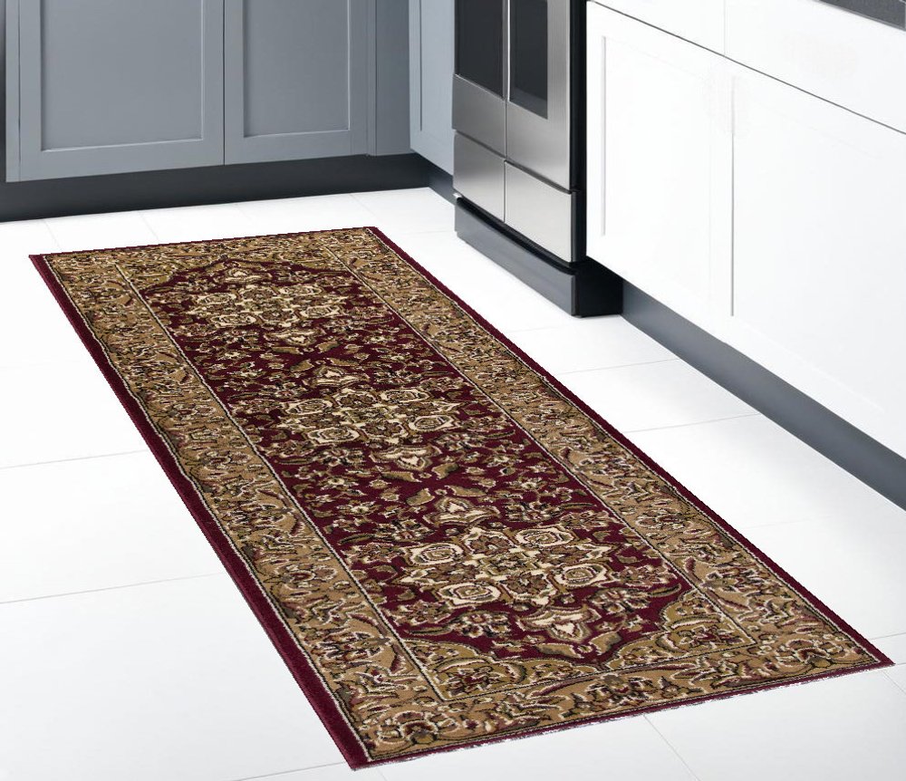 7' X 10'  Polypropylene Red Or  Beige Area Rug