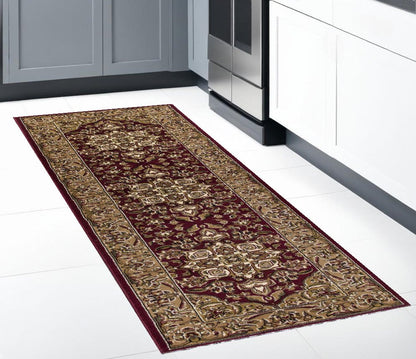 7' X 10'  Polypropylene Red Or  Beige Area Rug