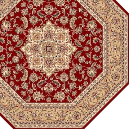 7' X 10'  Polypropylene Red Or  Beige Area Rug