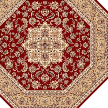 7' X 10'  Polypropylene Red Or  Beige Area Rug