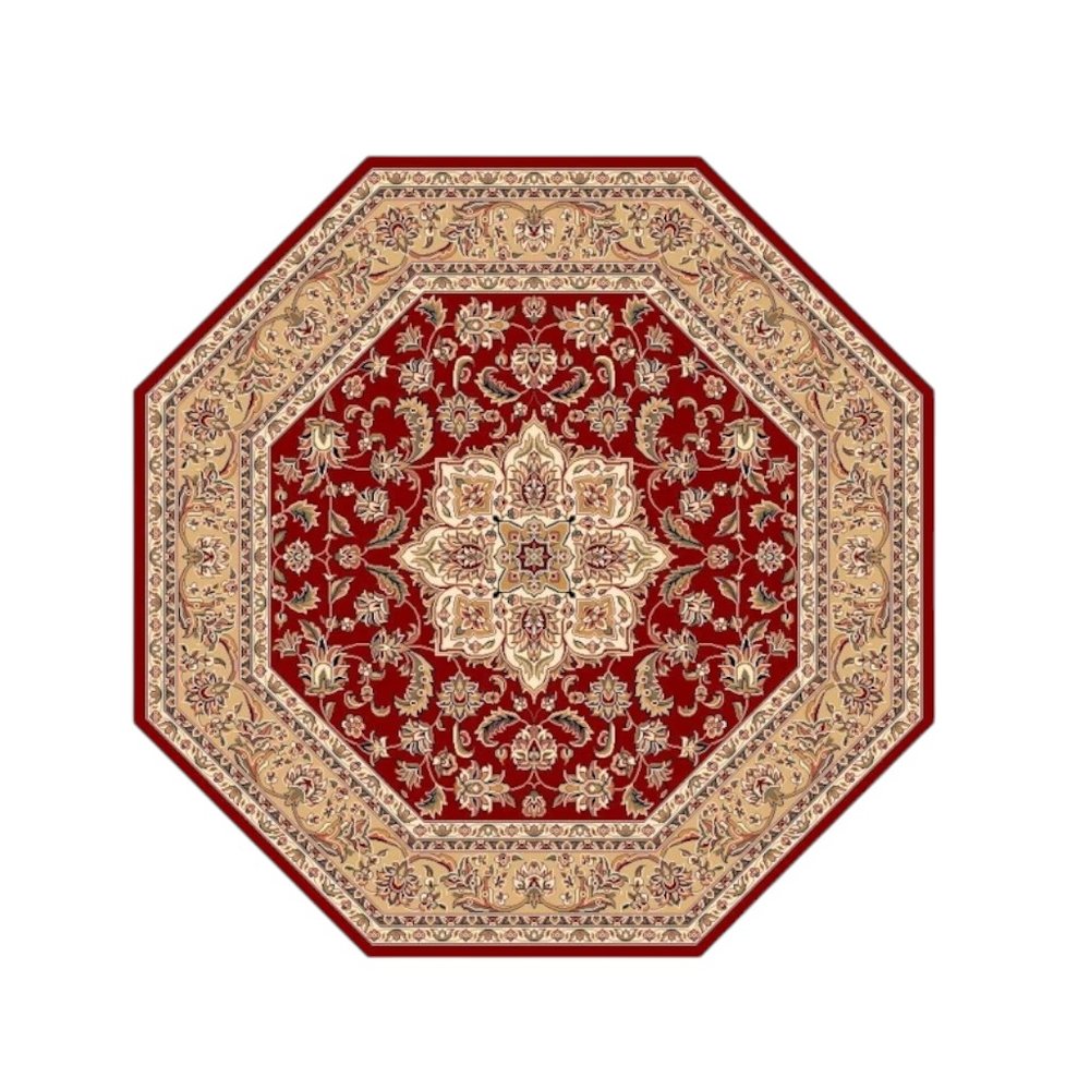 7' X 10'  Polypropylene Red Or  Beige Area Rug