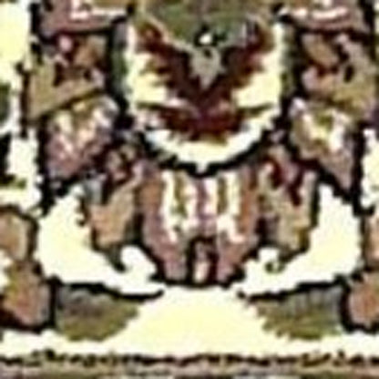 8' Beige And Ivory Floral Medallion Octagon Rug