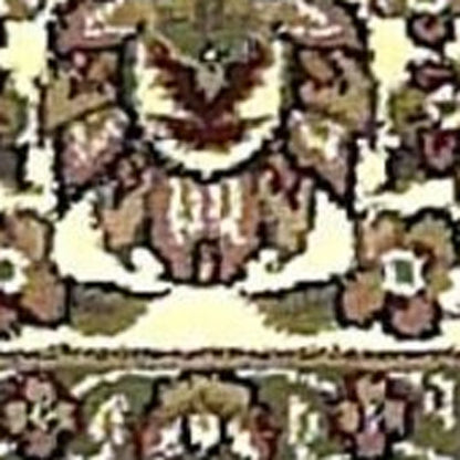 8' Beige And Ivory Floral Medallion Octagon Rug