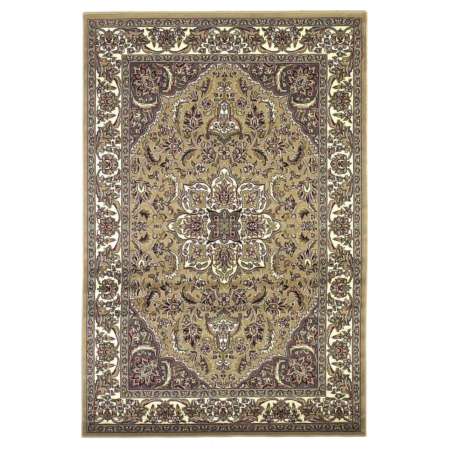 8' Beige And Ivory Area Rug