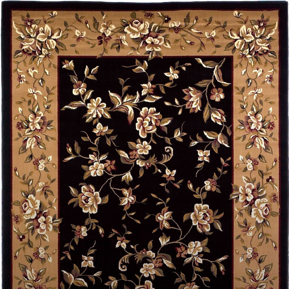 9' X 13'  Polypropylene Black Or  Beige Area Rug