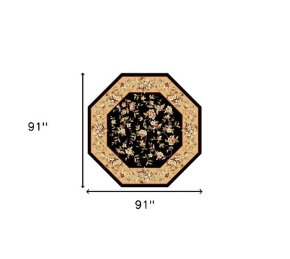 9' X 13'  Polypropylene Black Or  Beige Area Rug