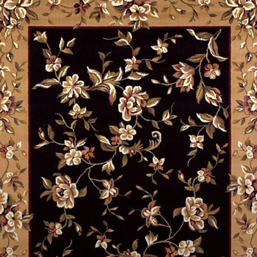 9' X 13'  Polypropylene Black Or  Beige Area Rug