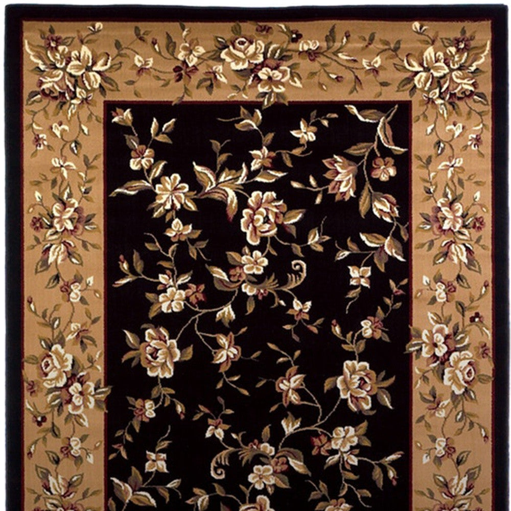 9' X 13'  Polypropylene Black Or  Beige Area Rug