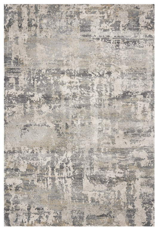 8' X 13' Shade Of Gray Abstract Area Rug