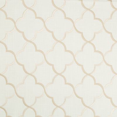 KRAVET BASICS EMBROIDERY LATTICE/SCROLLWORK WHITE,BEIGE,   - 35293.116.0