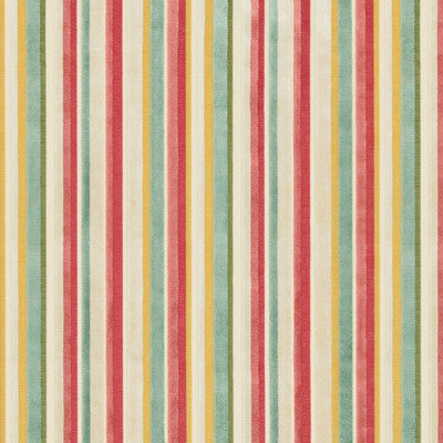 KRAVET BASICS VELVET STRIPES RED,GREEN,YELLOW   - 35302.319.0