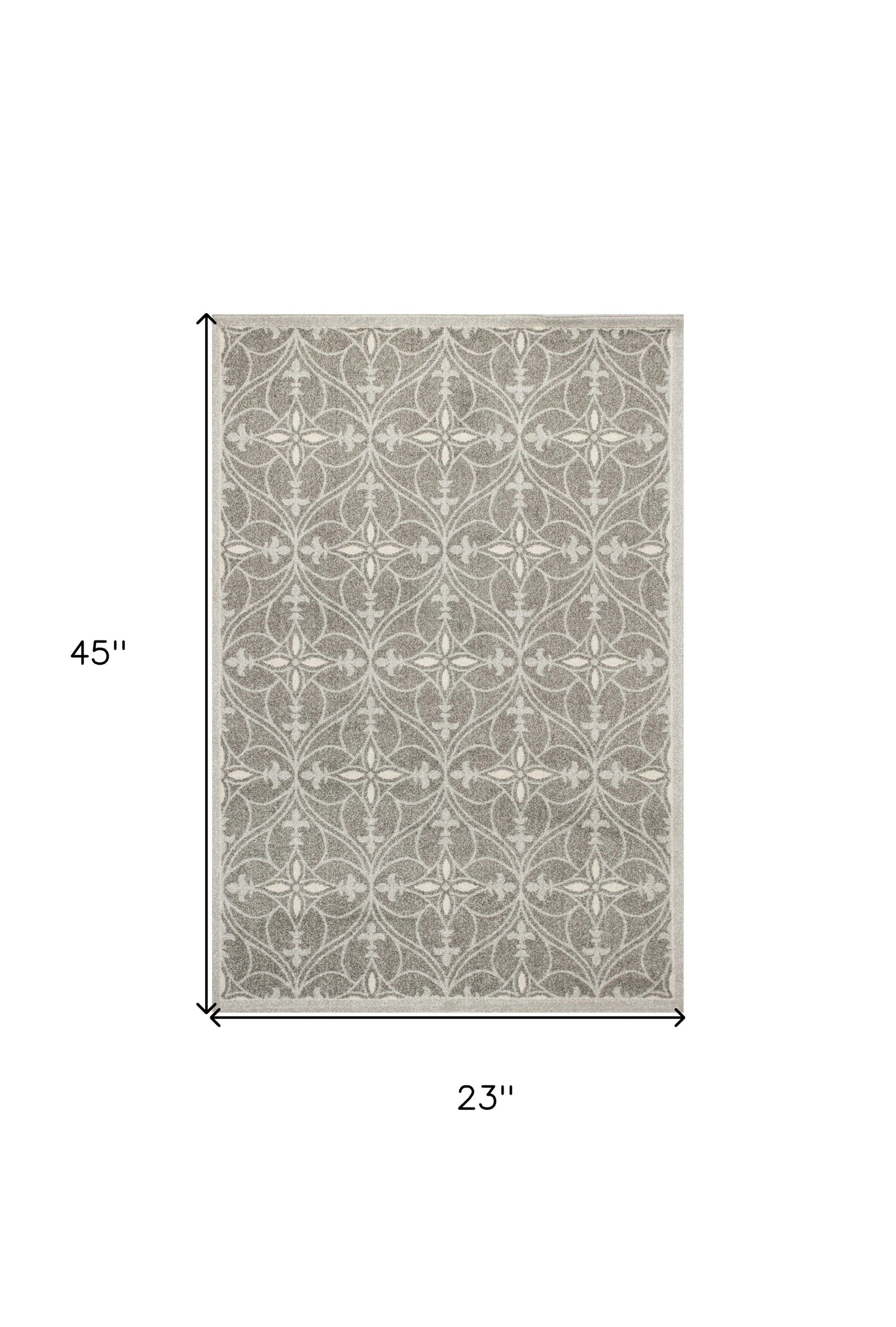 7' X 10' Gray Moroccan Indoor Outdoor Area Rug