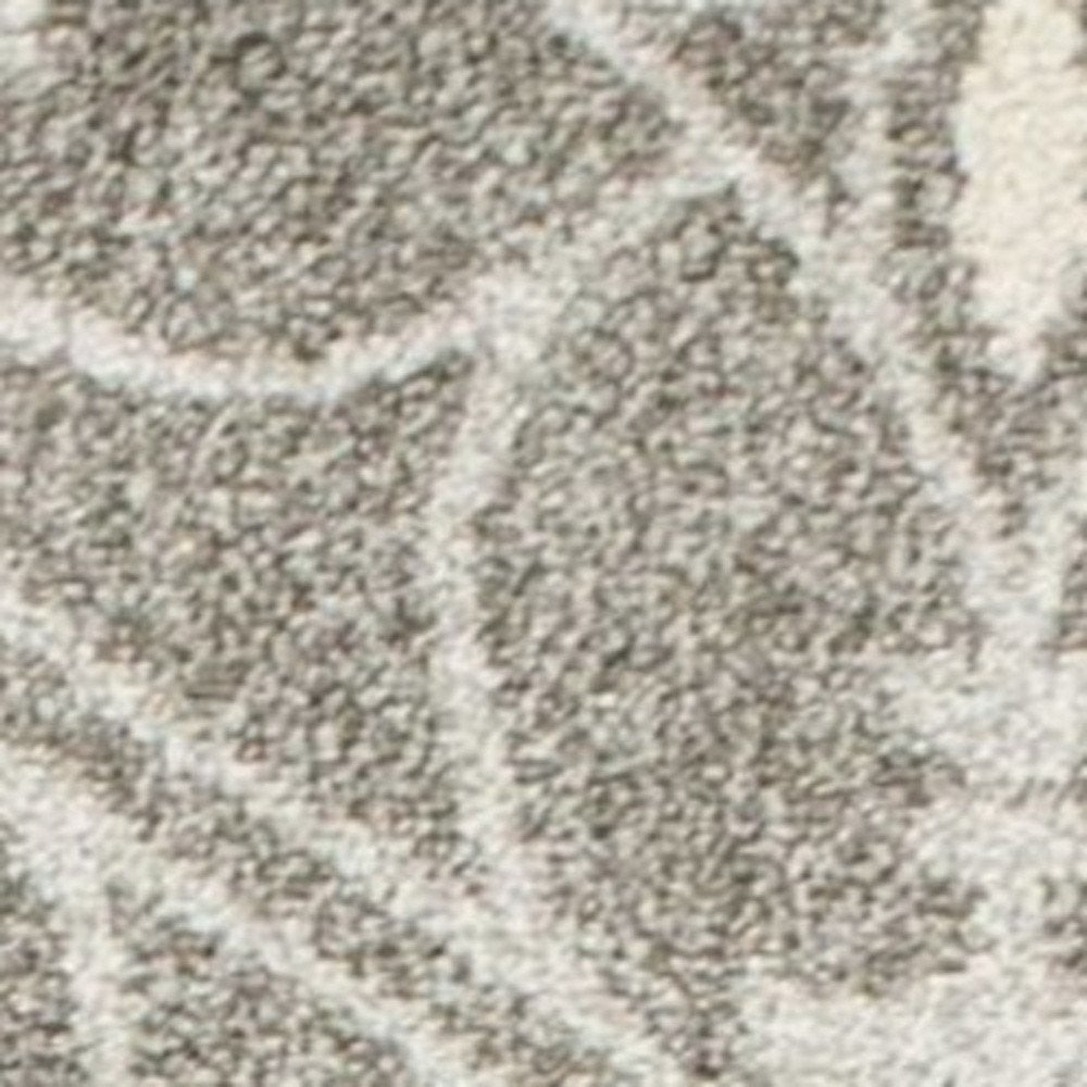 5' X 8' Gray Moroccan Indoor Outdoor Area Rug