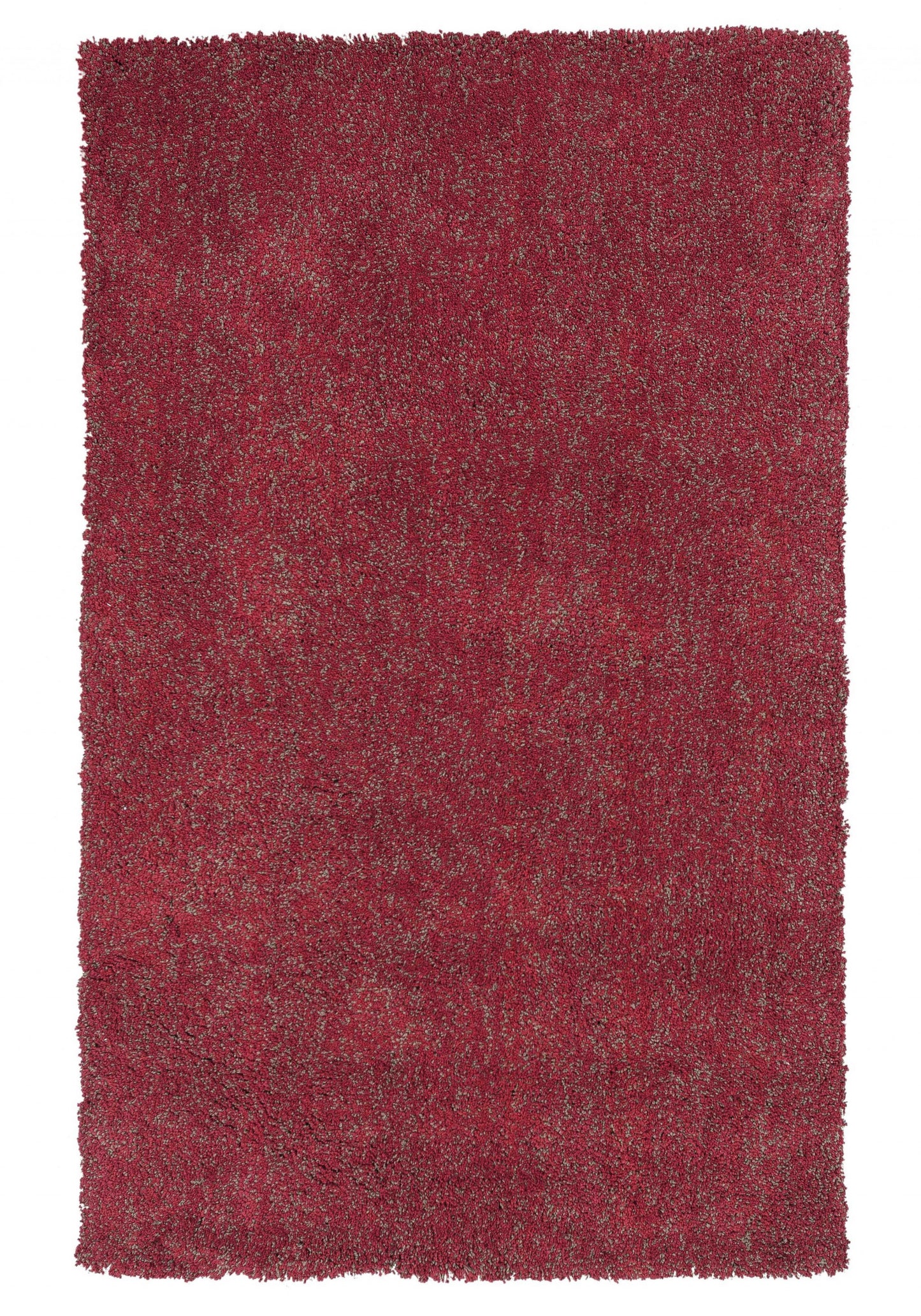 3' X 5' Red Heather Plain Area Rug