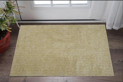 8' X 10' Yellow Heather Indoor Shag Rug