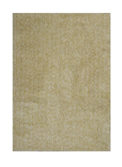 8' X 10' Yellow Heather Indoor Shag Rug