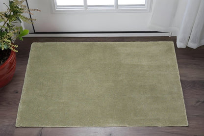 8' X 10' Sage Shag Hand Woven Area Rug