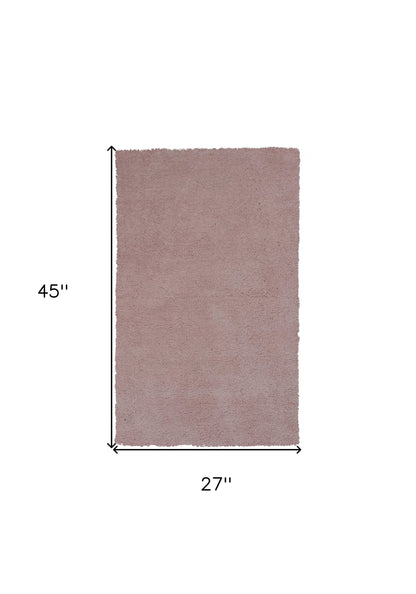 8' Rose Pink Indoor Shag Runner Rug