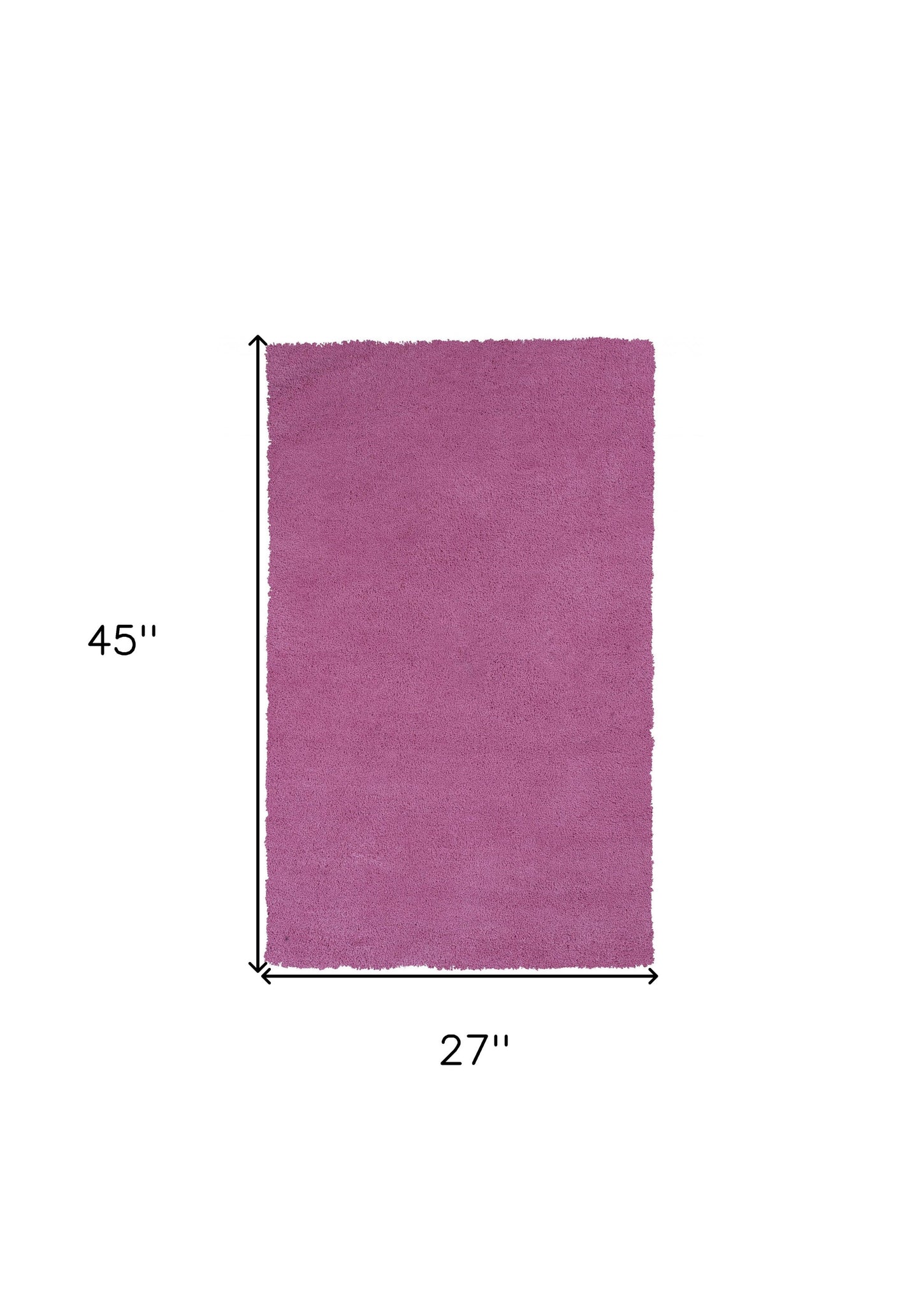 9' X 13' Polyester Hot Pink Area Rug