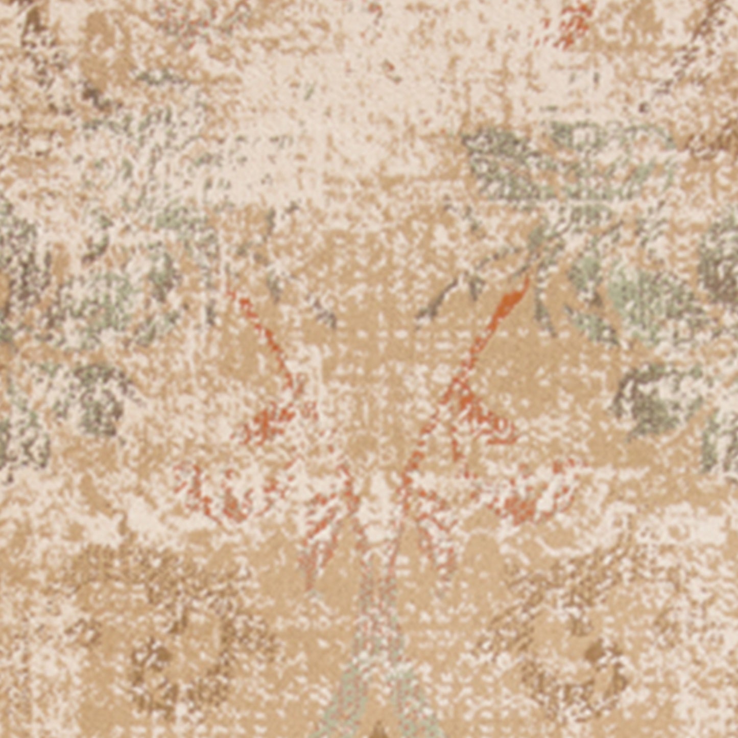 8' X 11' Champagne Beige Machine Woven Damask Indoor Area Rug