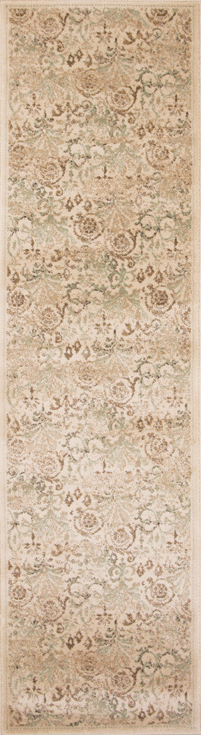 5' X 8' Ivory Vintage Area Rug