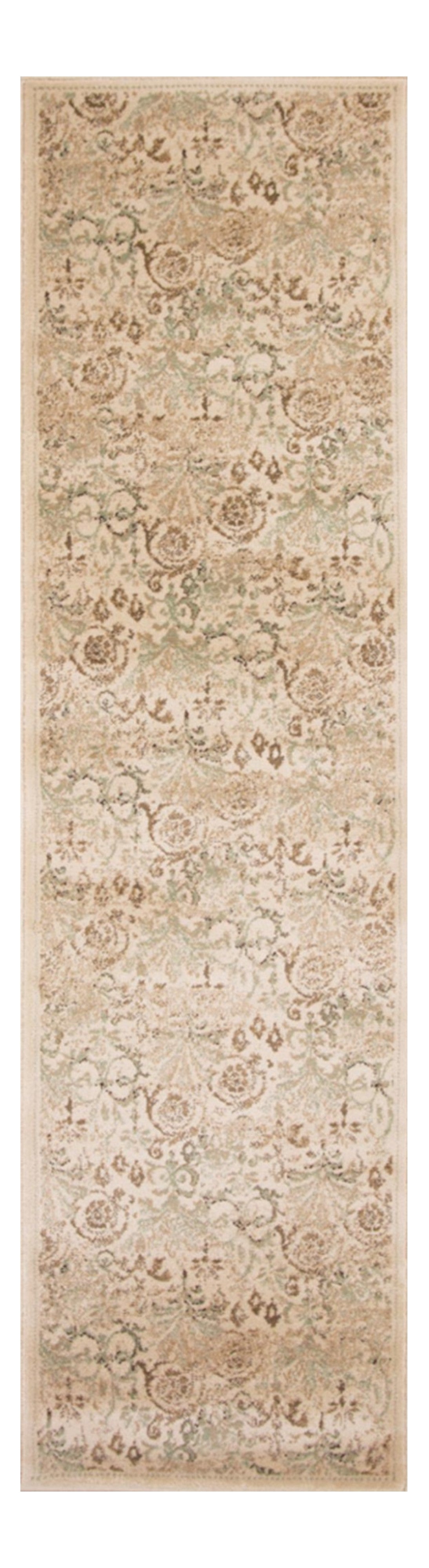 5' X 8' Ivory Vintage Area Rug