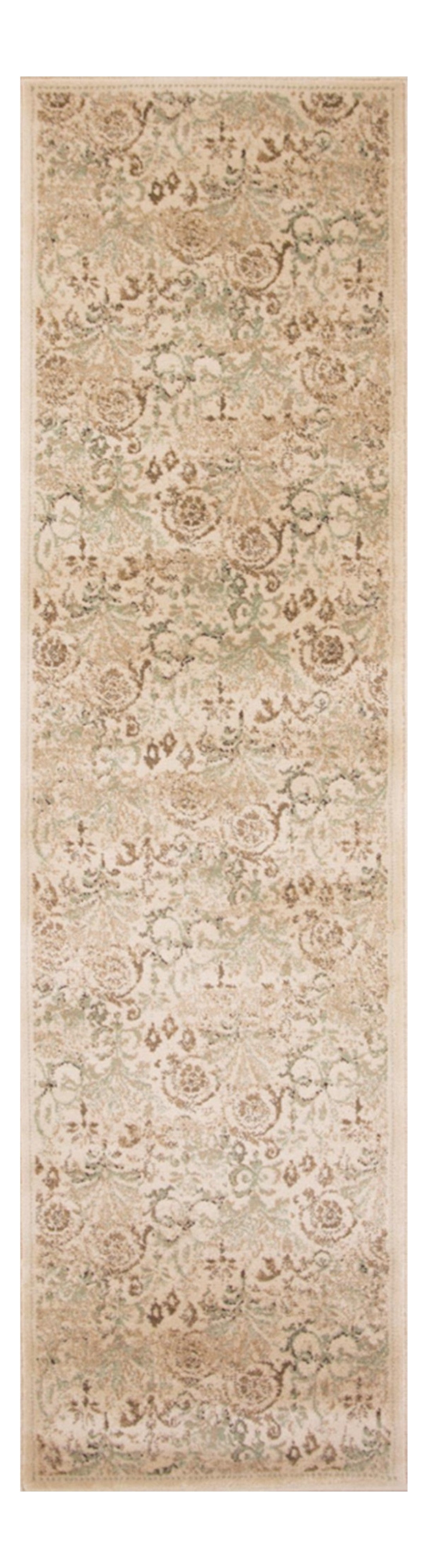 5' X 8' Ivory Vintage Area Rug