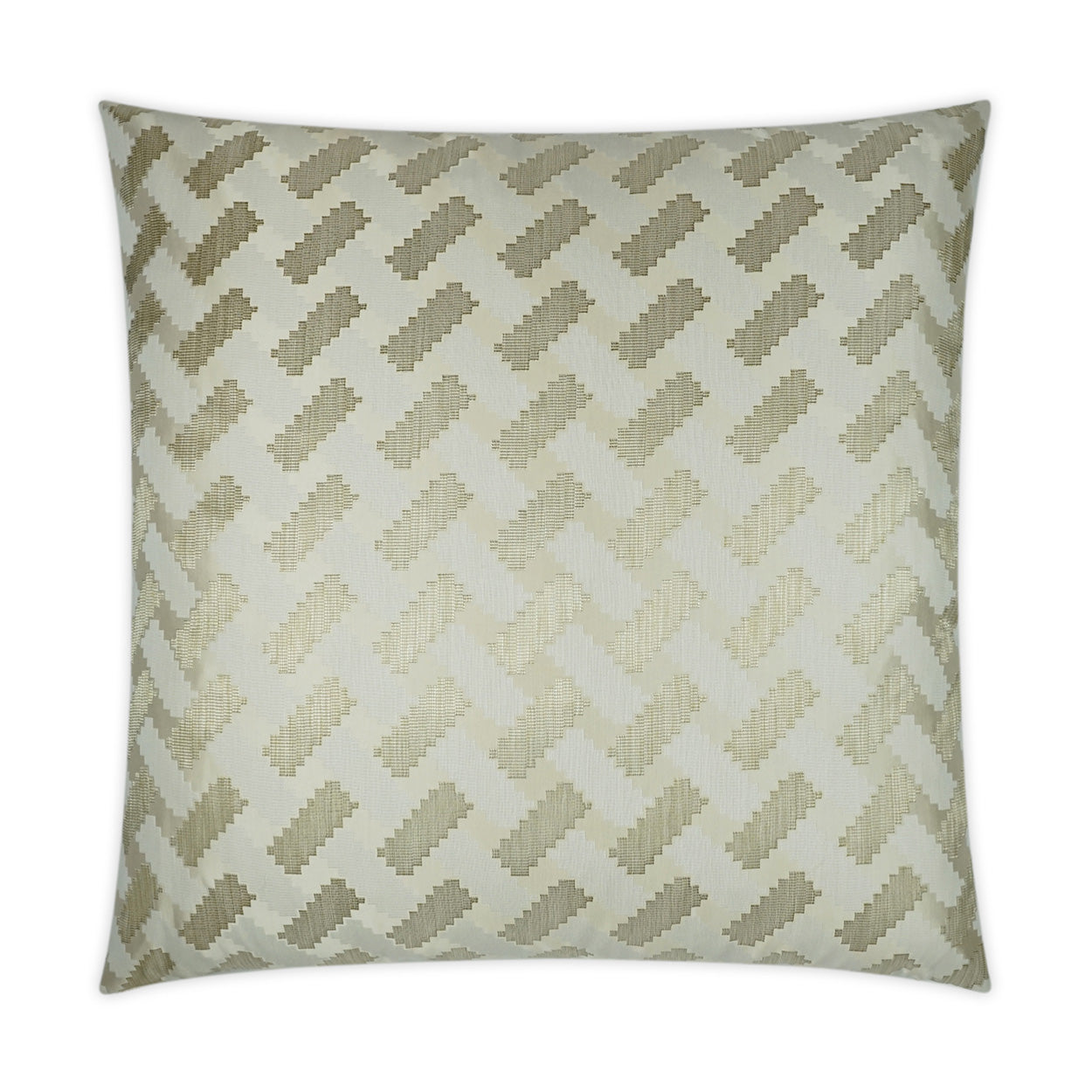 D.V. KAP HOME   24" x 24" Atlantic Pillow - Ivory Transitional, Geometric    - 3536-I-2424