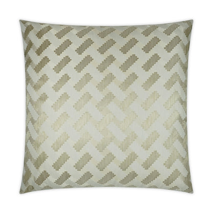 D.V. KAP HOME   24" x 24" Atlantic Pillow - Ivory Transitional, Geometric    - 3536-I-2424