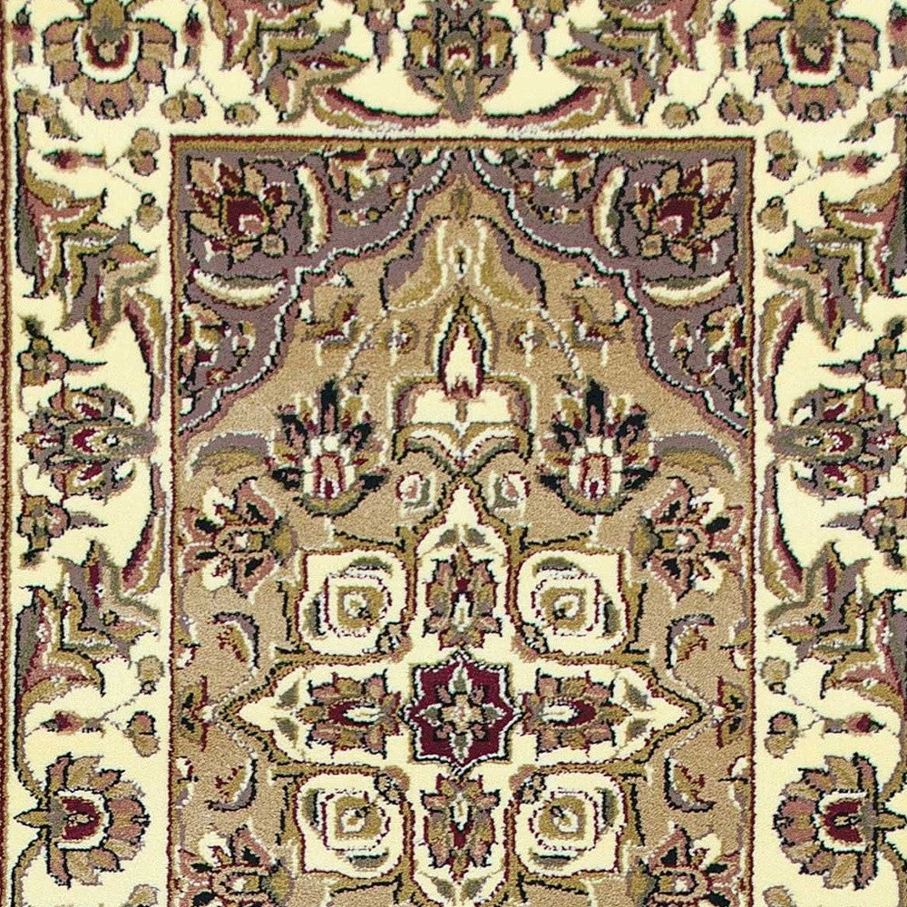 8' Beige And Ivory Area Rug