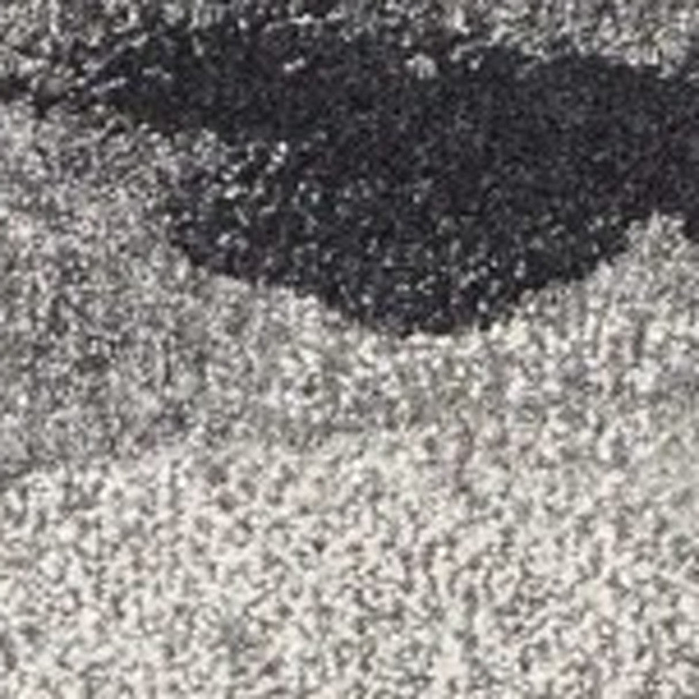 3' X 5' Gray Abstract Area Rug