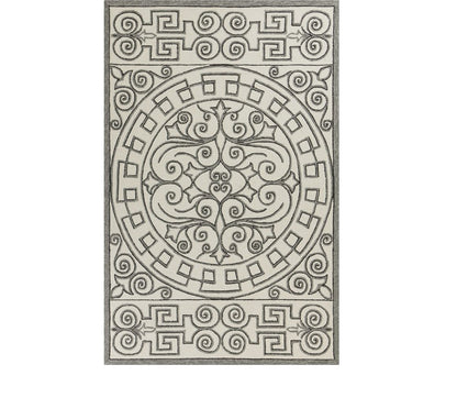 3' X 5' Gray And Ivory Moroccan Indoor Outdoor Area Rug