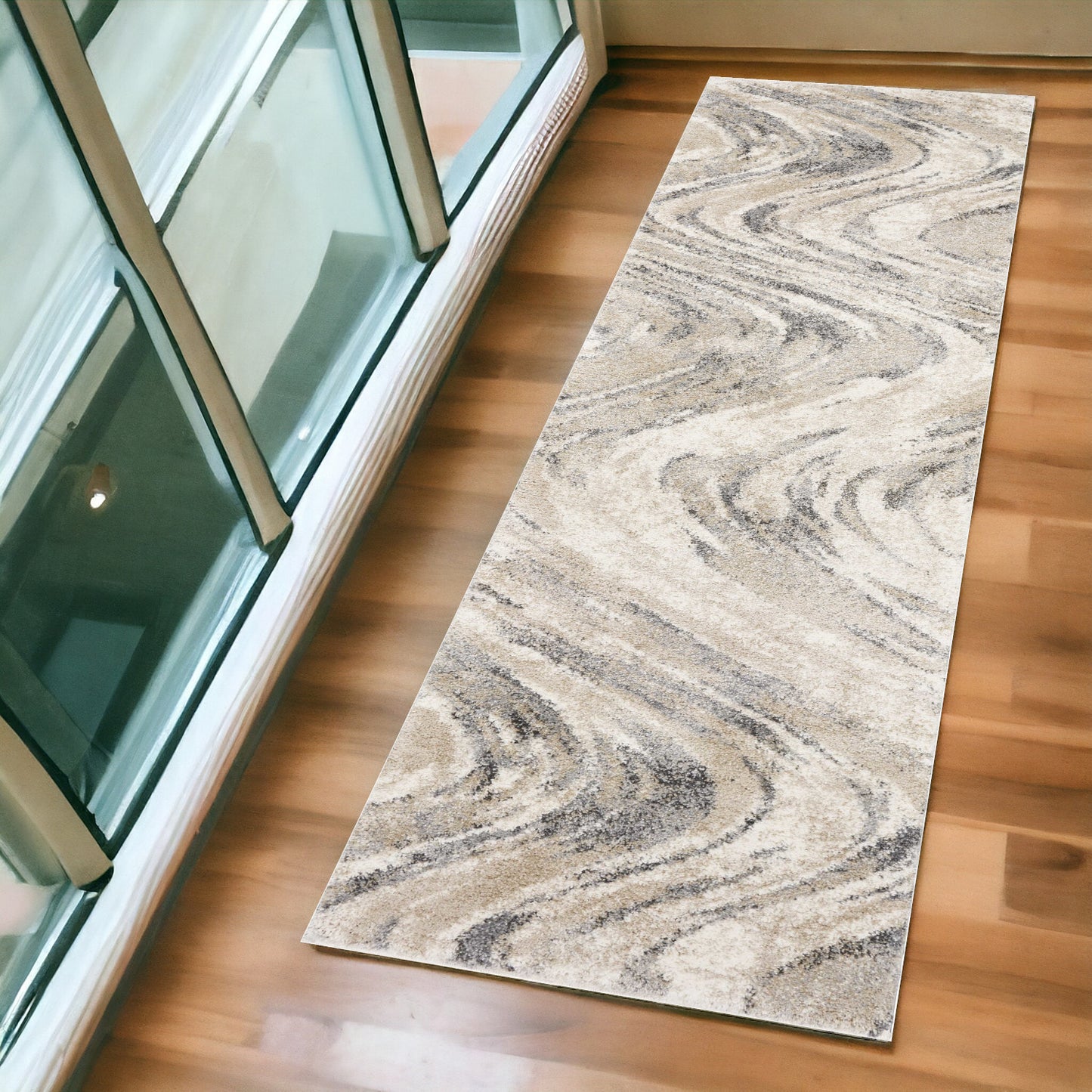 7' X 9'  Polypropylene Natural Area Rug