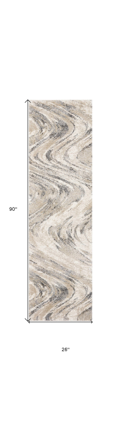 7' X 9'  Polypropylene Natural Area Rug