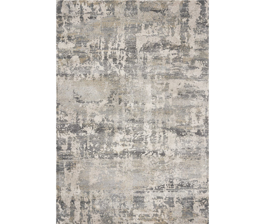 5' X 8' Natural Abstract Brushstrokes Indoor Area Rug