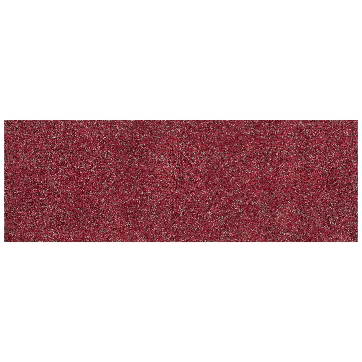 3' X 5' Red Heather Plain Area Rug