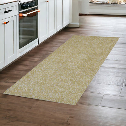 8' X 10' Yellow Heather Indoor Shag Rug