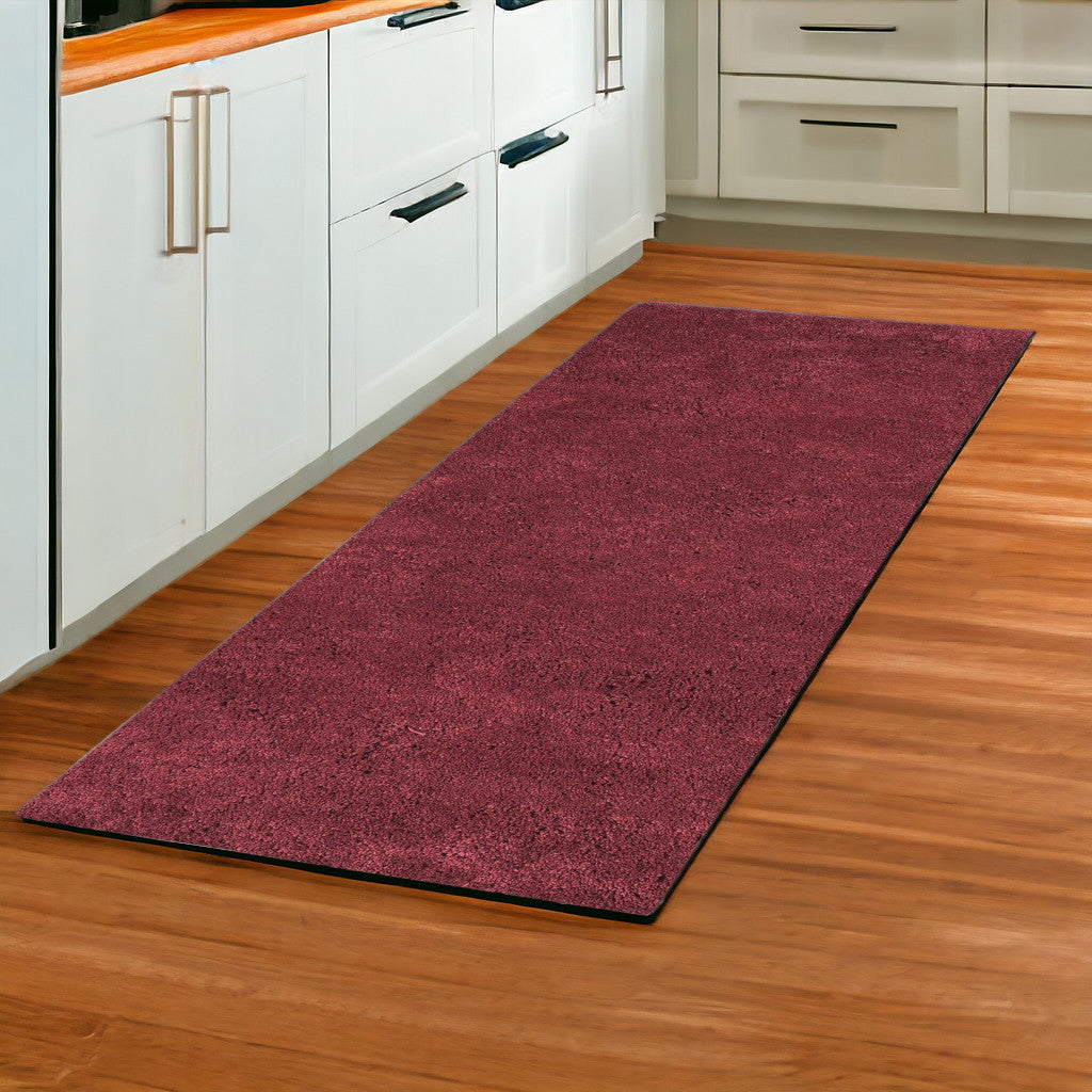 9' X 13' Polyester Red Area Rug