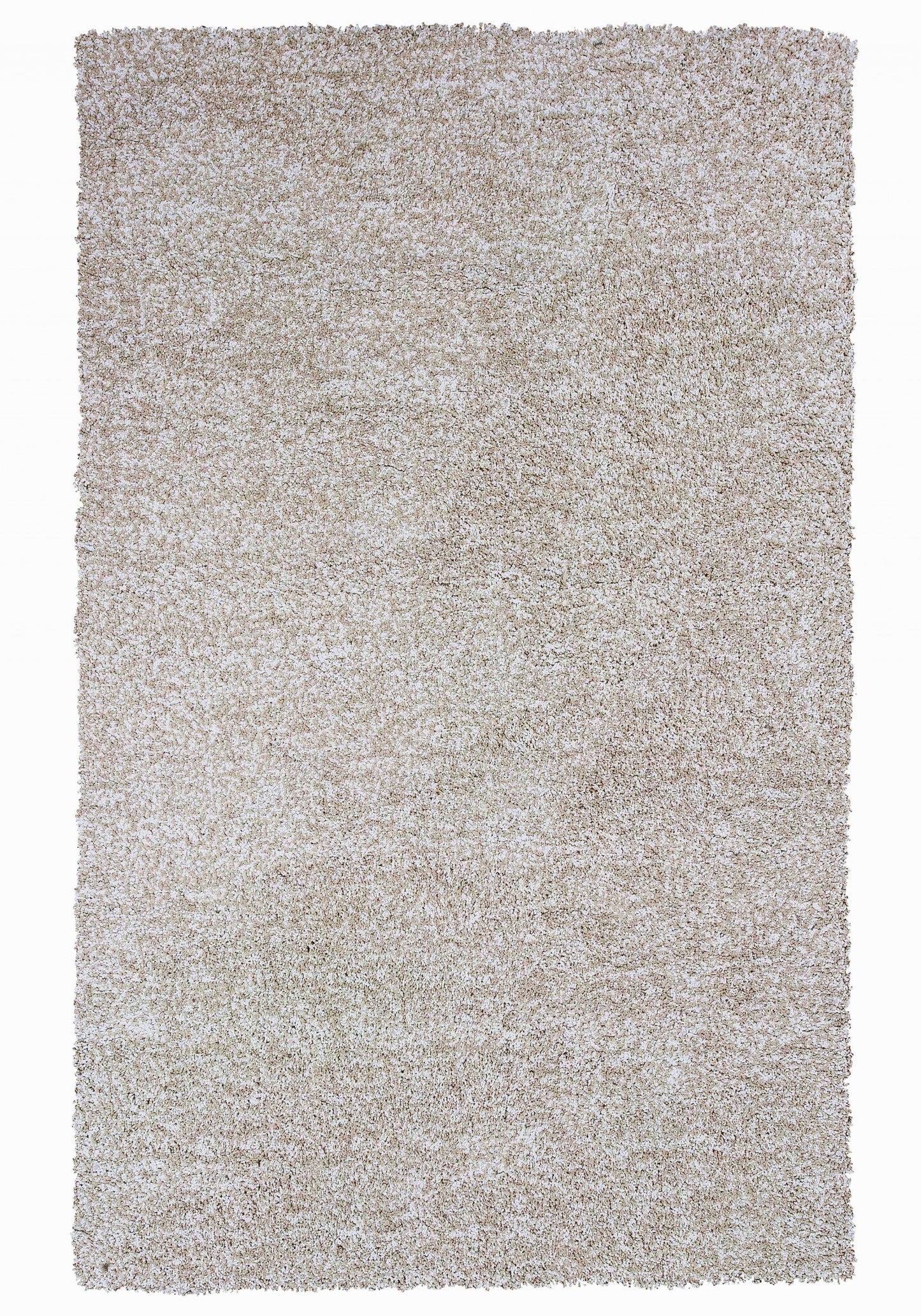 8' Round  Polyester Ivory  Heather Area Rug