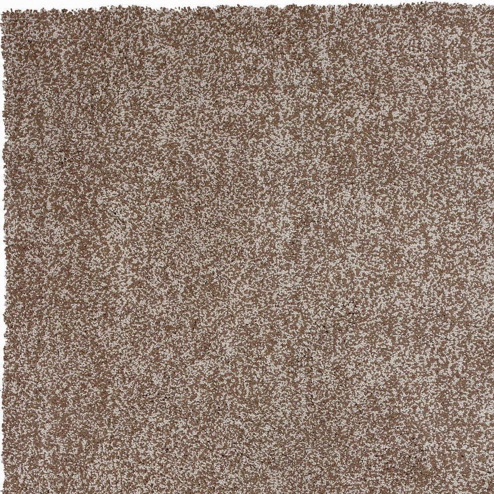 6' Round Beige Heather Plain Indoor Area Rug