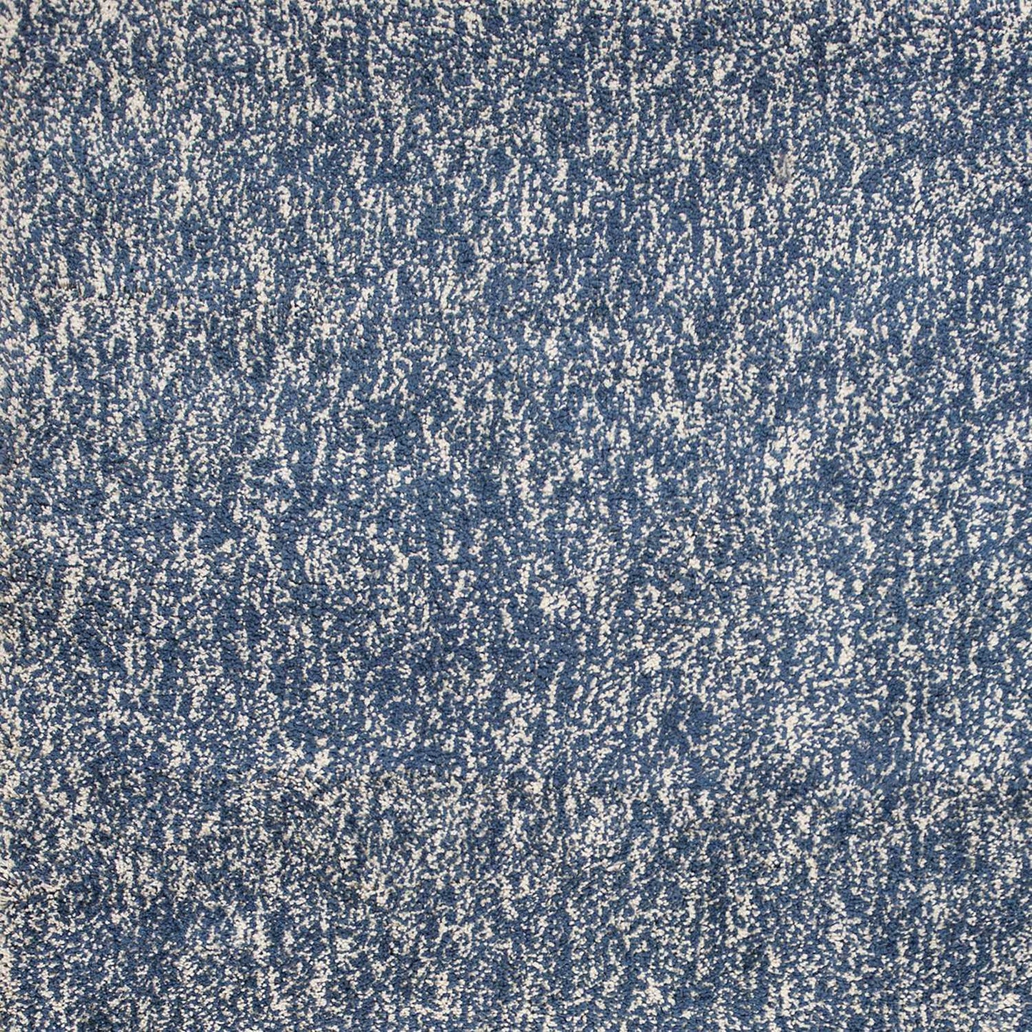 8' Indigo Or Ivory Heather Plain Runner Rug