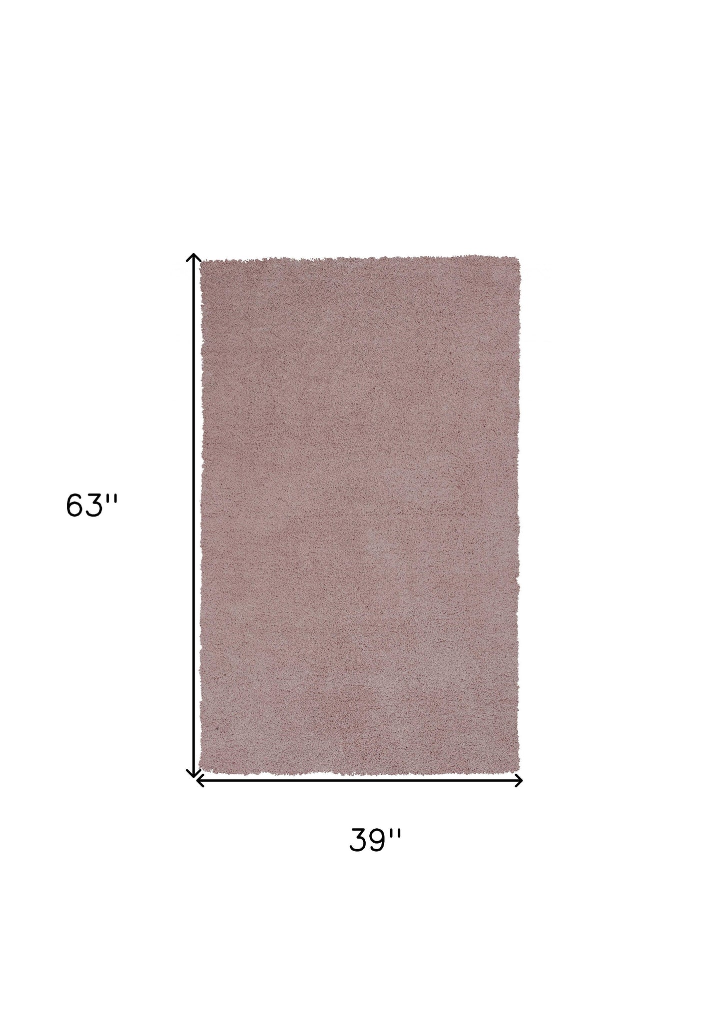 9' X 13' Rose Pink Hand Woven Area Rug