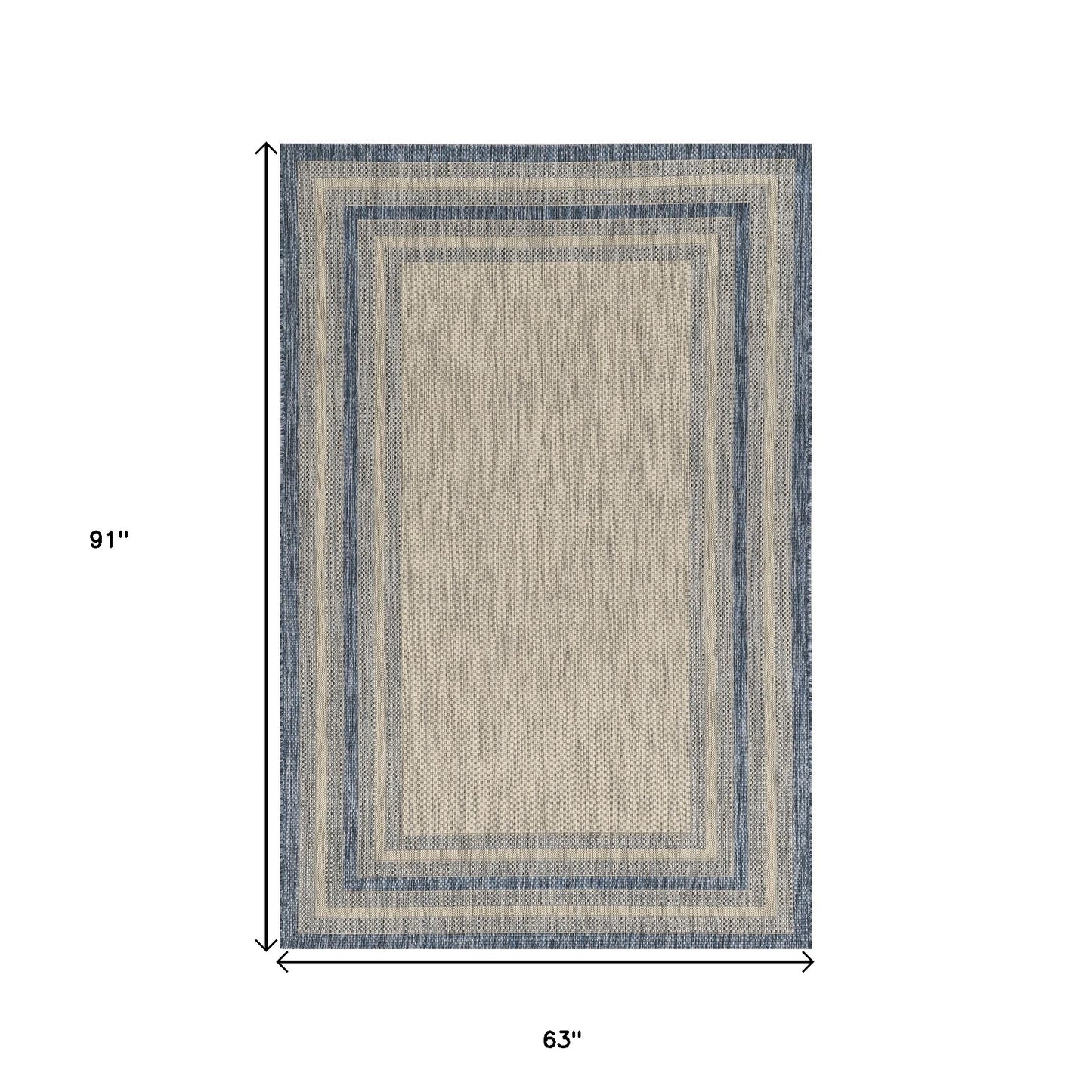 3' X 5' Gray Area Rug