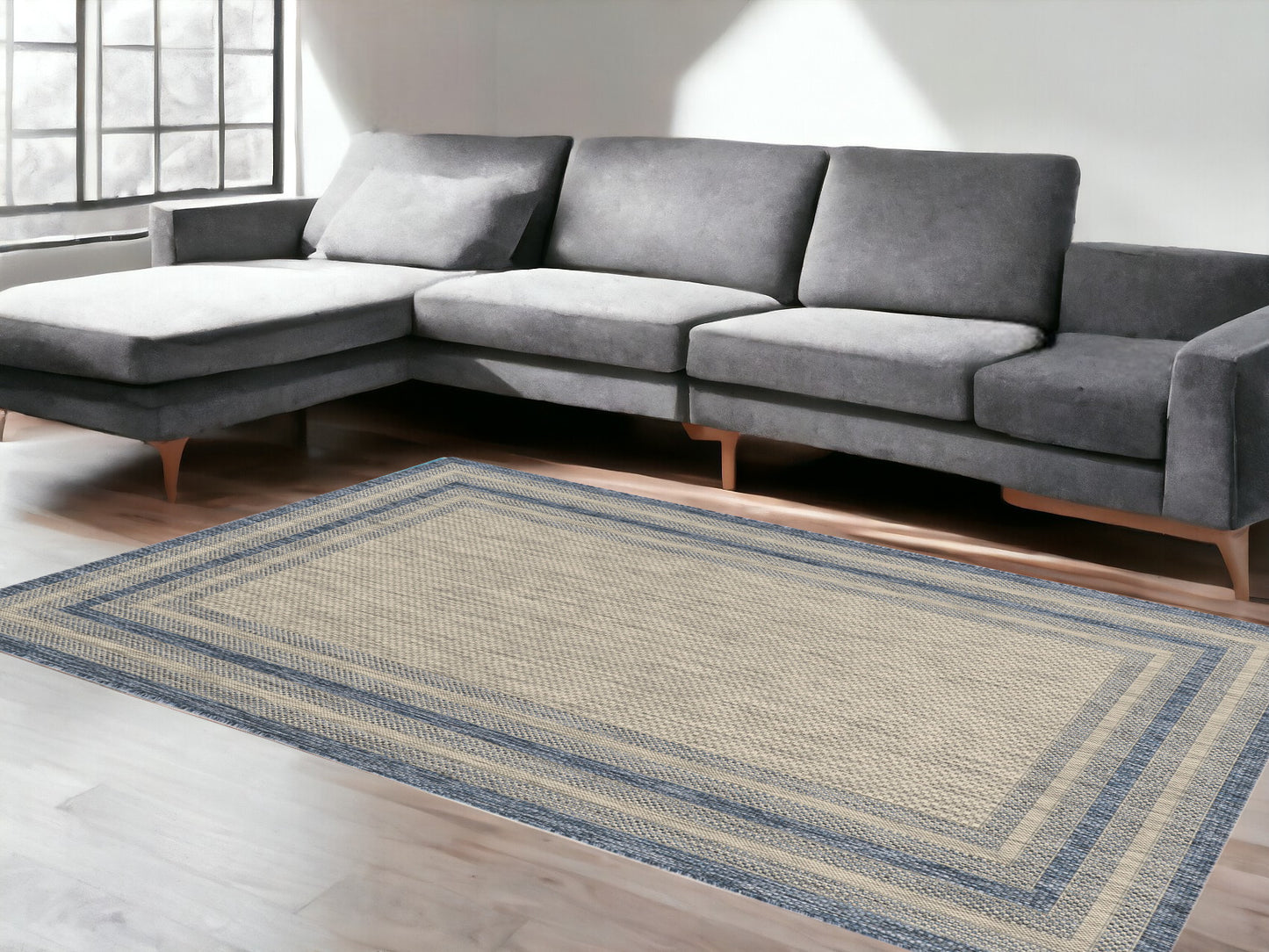 3' X 5' Gray Area Rug