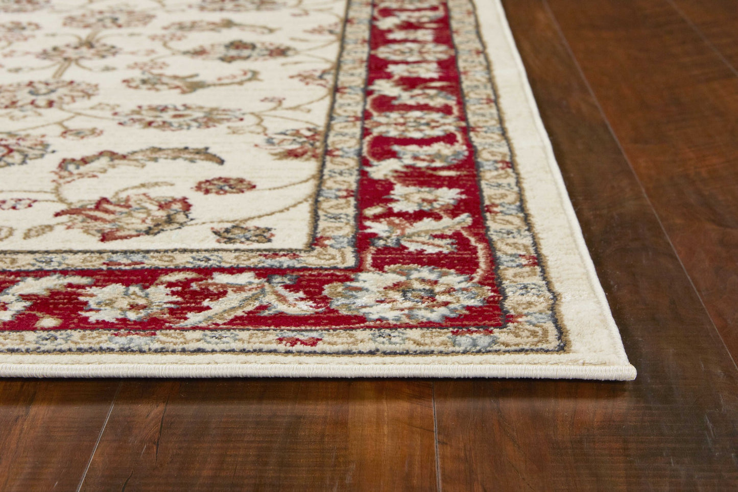 9' X 12'  Polypropylene Ivory Or Red Area Rug