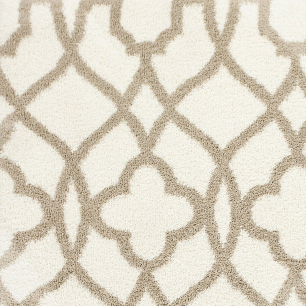 3' X 5' Beige and Ivory Area Rug