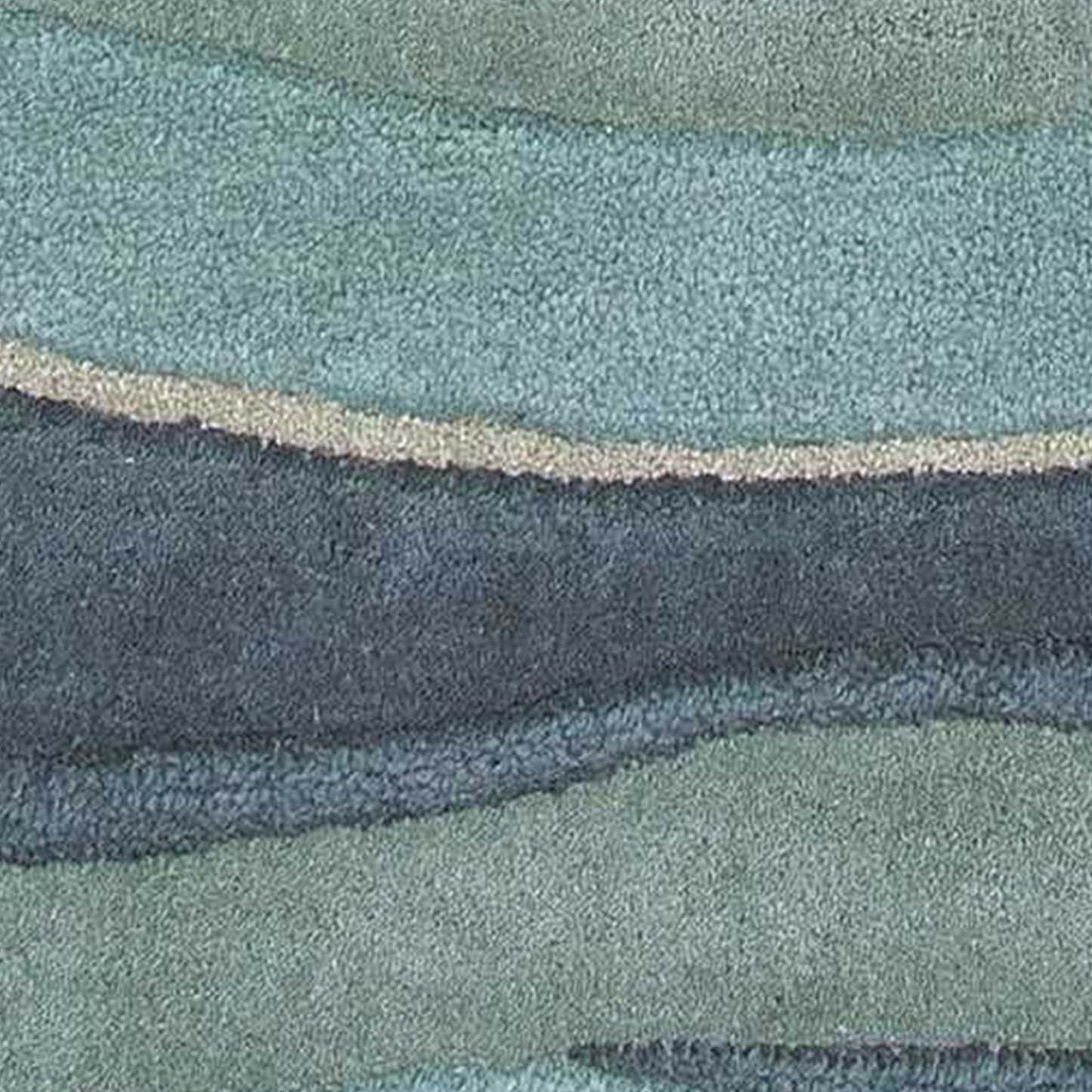 8' X 10' 6 Wool Ocean Area Rug